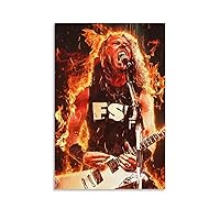 James Singer Hetfield Poster Canvas Wall Art Room Decor Picture For Bedroom Office Bar 16x24inch(40x60cm)