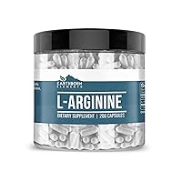 Earthborn Elements L-Arginine Pure & Undiluted, No Additives (200 Capsules)