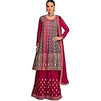 Wedding Wear Pakistani Designer Ready to Wear Sharara Palazzo Dupatta Suits Indian Salwar Kameez Dresses