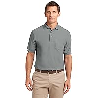 Port Authority Tall Silk Touch Polo. TLK500 Cool Grey