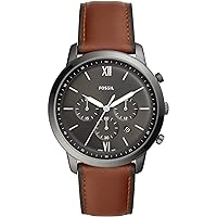 FOSSIL Neutra Watch for Men, Chronograph Movement with Stainless Steel or Leather Strap