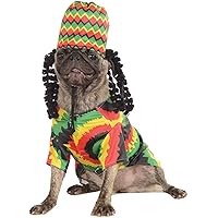Rubie's Costume Rasta Dog Pet Costume, Multicolor, M Neck 14.5 Girth 20 Back 15 US