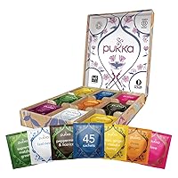 Herbal Tea Sampler, Organic Tea, Eco-friendly, Self Care Gift Box, 45 Tea Bags, 9 Flavors