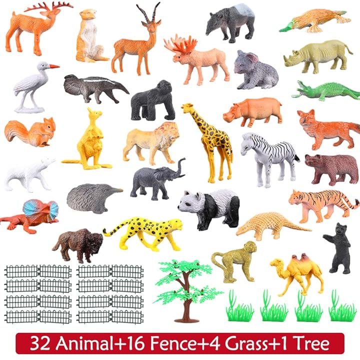 Mua Animals Figure,54 Piece Mini Jungle Animals Toys Set,ValeforToy  Realistic Wild Vinyl Plastic Animal Learning Party Favors Toys for Boys  Girls Kids Toddlers Forest Small Animals Playset Cupcake Topper trên Amazon  Mỹ