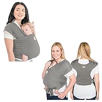 KeaBabies Baby Wrap Carrier & Baby Wraps Carrier, D-Lite Baby Wrap - All in 1 Original Breathable Baby Sling - Easy-Wearing, Adjustable Baby Sling Carrier - Lightweight,Hands Free Baby Carrier Sling