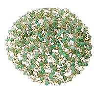 3-3.5 mm Emerald Plain Rondelle Rosary Chain for Jewelry in 925 Silver Gold Polished Wire Wrapped, Rosary Chain for Jewelry making Emerald Beaded Chain for Jewelry making (1Ft-5Ft)