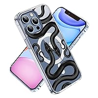 Black Snake for iPhone 14 Pro Max Case Case - Clear - Compatible with MagSafe - Not Yellowing - Slim, Lightweight, and Durable Clear Acrylic Material for Enhanced Protection and Style