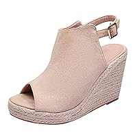 Womens Sandals Fashion Shoes Sandals Zapatillas Original Casual Walking Style Wedges Heeled Sandals Summer Wedges