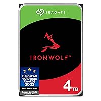 Seagate IronWolf 4TB NAS Internal Hard Drive HDD – CMR 3.5 Inch SATA 6Gb/s 5900 RPM 64MB Cache for RAID Network Attached Storage – Frustration Free Packaging (ST4000VN008)