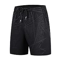 Shorts Men Athletic Quick Dry Activewear Breathable Ripstop Shorts with Pockets and Elastic Waist 2023 Summer