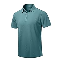 JMIERR Men's Polo Shirt Quick Dry Performance Short Sleeve Shirts Moisture Wicking Golf Shirt