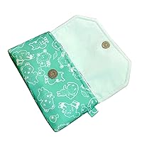 Customized NDSi NDSL Soft Storage Bag Protective Carrying Pouch Cartoon Pattern Green, Compatible with for Nintendo DS DSi Lite NDS Handheld Consoles, Waterproof Anti-Bump Travel Carry Pocket