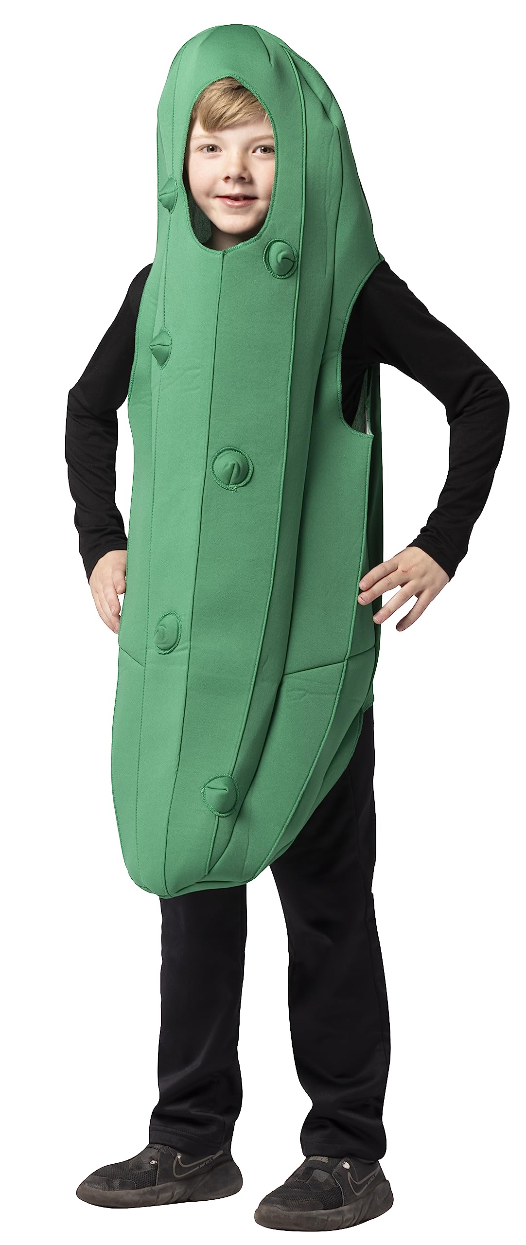 Rasta Imposta Pickle Costume Kids Dill Cucumber Gherkin Dress Up Party Cosplay Costumes, Child Size 7-10