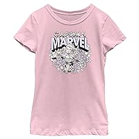 Marvel Little, Big Universe Captain Spring Girls Short Sleeve Tee Shirt