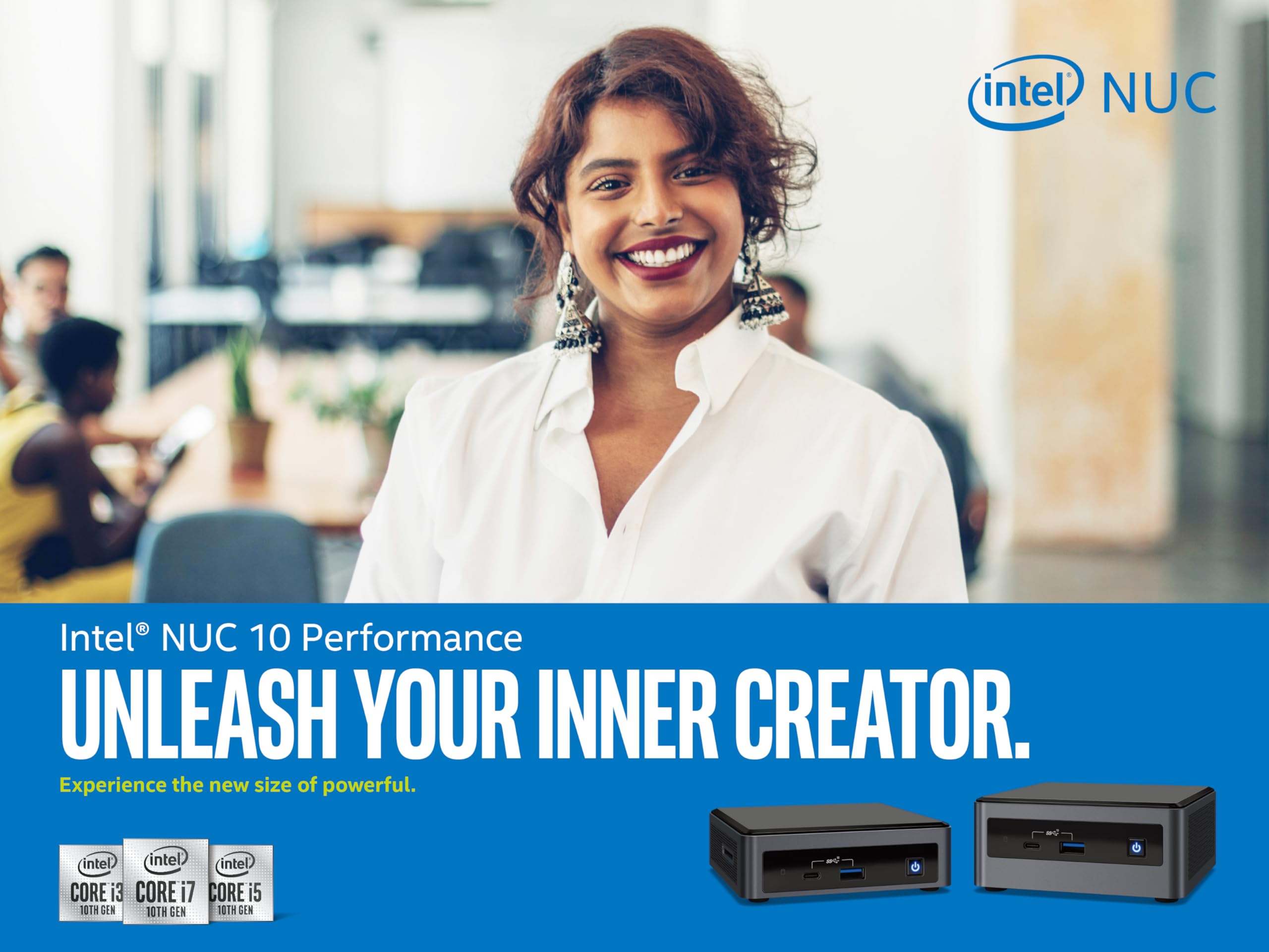 Intel NUC 10 Frost Canyon NUC10i5FNHN Mini PC Desktop Computer - Intel Core i5 10th Gen i5-10210U Quad-core ((6M Cache, up to 4.20 GHz)) 1.60 GHz DDR4 (8GB RAM/256GB SSD)