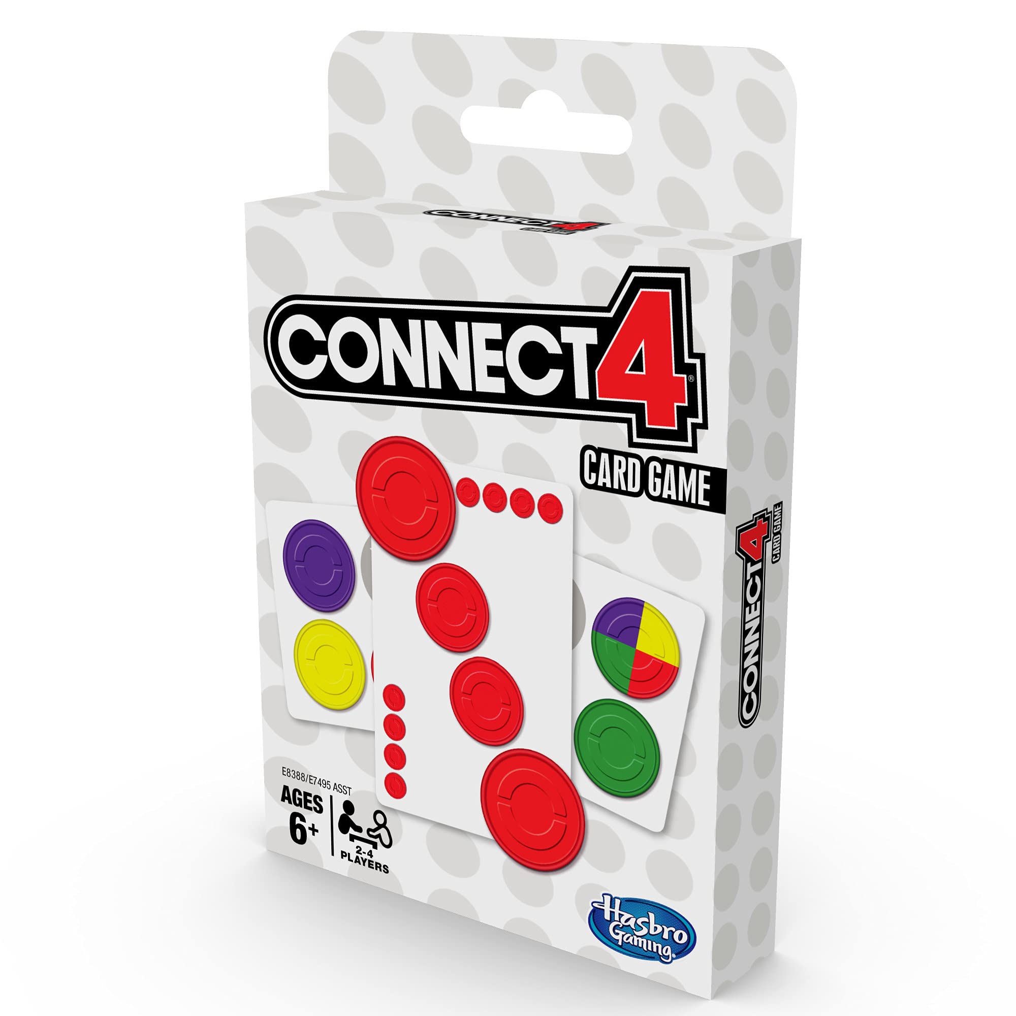 Hasbro Gaming Connect 4 Card Game for Kids Ages 6 and Up, 2-4 Players 4-in-A-Row Game