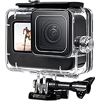 FitStill 60M/196FT Waterproof Case for Go Pro Hero12 Black/Hero11 Black/Hero10 Black/Hero9 Black,Protective Underwater Diving Housing Shell with Accessories for Hero12/11/10/9 Black Action Camera