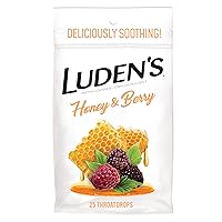 Luden's Soothing Throat Drops, Honey Berry, 25 ct (Pack of 1)