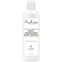 100% virgin coconut oil daily hydration body lotion moisturizer, 13 Fluid Ounce