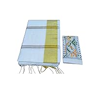 Traditional Soft Handloom Khadi Saree Very Soft And Comfortable Quality & Blouse Muslim Sari 977j
