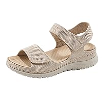 Women's Hiking Sandals Comfortable Open Toe Platform Sandal Summer Beach Vacation Casual Shoes