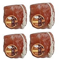 Himalayan Salt Lick Stones with Rope for Horses Set of 4 Lick Approx 1-1.5 Kg or 2.5 lbs Approx. (Pack of 4 Pcs)