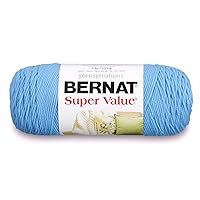 Bernat Super Value Yarn, 7 oz, Gauge 4 Medium Worsted, Hot Blue