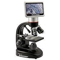 Celestron – PentaView LCD Digital Microscope– Biological Microscope with a Built-in 5MP Digital Camera – Adjustable Mechanical Stage –Carrying Case and 4GB Micro SD Card