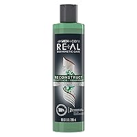 Dove Men+Care Real Bio-Mimetic Care Shampoo For Damaged Hair Reconstruct Sulfate-Free Shampoo With Coco Fatty Acid + Vegan Keratin 10oz