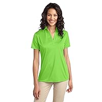Port Authority Ladies Silk Touch Performance Polo L Lime
