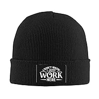 I Don't Know I Just Work Here Slouchy Beanie for Men Winter Hats for Women Skully Stocking