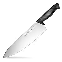 Cuisine Pro 10-Inch Chef Knife High Carbon Stainless-Steel Extra-Wide Razor-Sharp Blade Comfortable Grip Handle Dishwasher Safe, NSF Certified