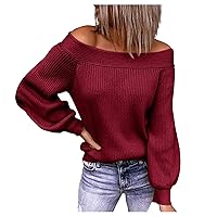 Shirt Women,Women's Off Shoulder Pullover Sweatshirt Tunic Blouse Tops Fashion Stars Printed Loose Fit Shirts Blouses