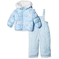 Osh Kosh Girls' Ski Jacket and Snowbib Snowsuit Outfit Set
