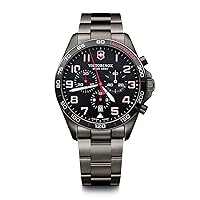 Victorinox FieldForce Sport Chrono Watch - Premium Swiss Watch for Men - Stainless Steel Analog Wristwatch - Great Gift for Birthday, Holiday & More