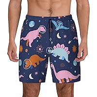 Floral Doodle Funny Men's Swim Trunks Board Shorts Quick Dry-