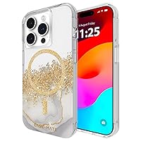 Case-Mate iPhone 15 Pro Case - Karat Marble [12ft Drop Protection] [Compatible with MagSafe] Magnetic Cover with Cute Bling Sparkle for iPhone 15 Pro 6.1