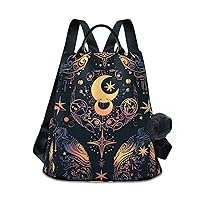 ALAZA Moon Stars Alchemy Witch Backpack Purse for Women Anti Theft Fashion Back Pack Shoulder Bag