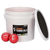 Franklin Sports Soft Training Lacrosse Ball Bucket - (20) Kids Soft Rubber Lacrosse Balls for Indoor + Outdoor Play - Official Size Soft Rubber Lax Balls for Kids + Beginners - Youth Practice Balls