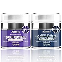 Neck Firming + Collagen Creams - Special Neck Skincare Bundle for Double Tightening and Rejuvenating - Made in USA, 2 Jars, 1.7 oz Each