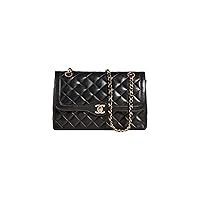 Women's Pre-Loved Chanel Black Paris Shoulder Bag