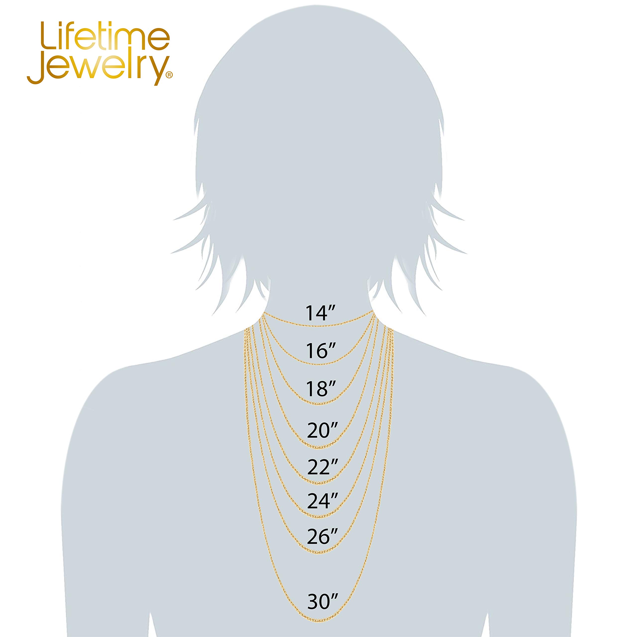 LIFETIME JEWELRY 2mm Gold Rope Chain for Men & Women 24k Real Gold Plated Diamond Cut Gold Necklace for Women & Necklace for Men 14 to 36 Inch