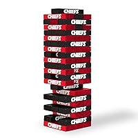 NFL Pro Football Tabletop Stackers Block Game by Wild Sports - Perfect Gift for NFL Football Fan, Dorm Game, Rec Room, Tailgate