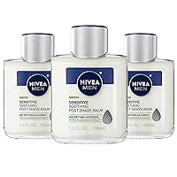 Sensitive Post Shave Balm with Vitamin E, Chamomile and Witch Hazel Extracts, 3 Pack of 3.3 Fl Oz Bottles