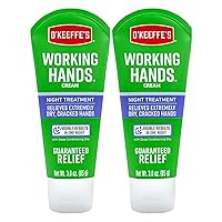 Working Hands Night Treatment Hand Cream, 3 oz Tube, (Pack of 2)