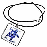 St George Island Florida sailing nautical anchor if you... - Necklace With Pendant (ncl_360088)