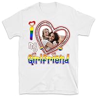 Photo Portrait LGBT Shirt, Custom Photo Couple Shirt, LGBT Proud Lesbian, Love Girlfriend Matching Shirt, LGBT T Shirt