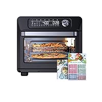 Air Fryer Toaster Oven, SWIPESMITH 24-in-1 Convection Air fryer, 26-QT XL Capacity, Digital Countertop Oven with 100 Recipes, Accessories, Touch Control, 1700W