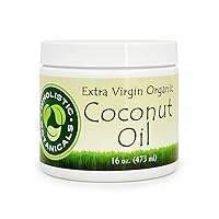 Extra Virgin Coconut Oil — Hair Mask, Coconut Oil for Skin — Body Oil, Baby Lotion, Vitamin E — 16 oz