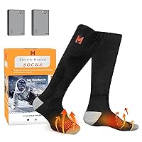 Heated Socks, Electric Heated Socks for Men Women, Battery Heated Socks for Skiing Camping Cycling Hunting Fishing Outdoor Warm Winter